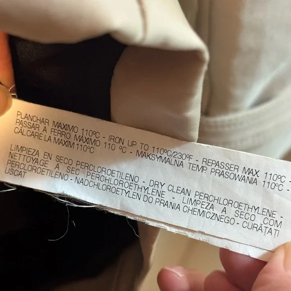 Zara Woman Beige Double-Breasted Trench Coat+Belt - Size L - Spring/Fall Staple - Picture 4 of 10